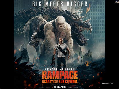 Short story of this movies is when three different animals become infected with a dangerous pathogen, a primatologist and a geneticist team. Rampage Movie Wallpaper #3