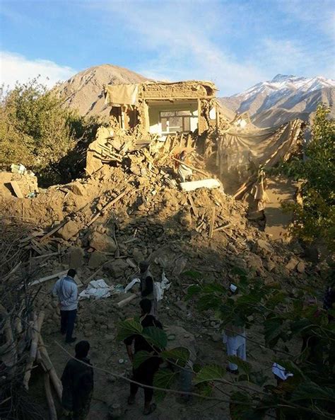 A sudden violent movement of the earth's surface, sometimes causing great damage: 7.5-magnitude earthquake hits Afghanistan and Pakistan | OCHA