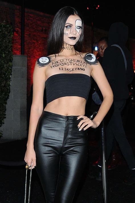 Victoria Justice Outside Just Jareds 7th Annual Halloween Party In