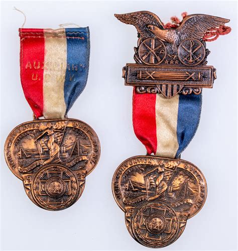 Montana Spanish American War Veteran Copper Medal Pair, 1928 [158558]