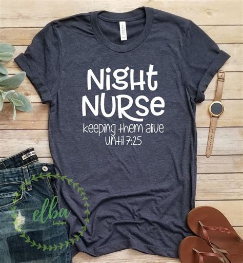 Night Nurse Cute And Hilarious Tee Womens Unisex Bellacanvas Shop