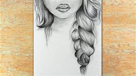 The creator of the brush set has. How to Draw Girls Hair by Pencil | Pencil Drawing | Easy ...