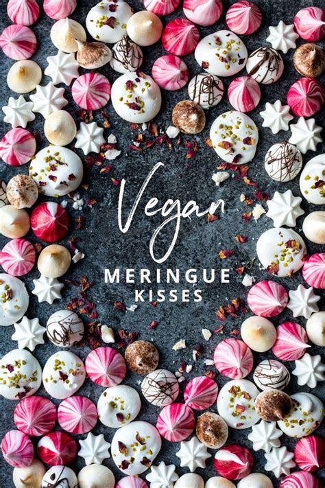 Festive Vegan Meringue Kisses Lauren Caris Cooks Healthy Vegan