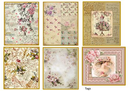 Free Shabby Chic Scrapbook Printables