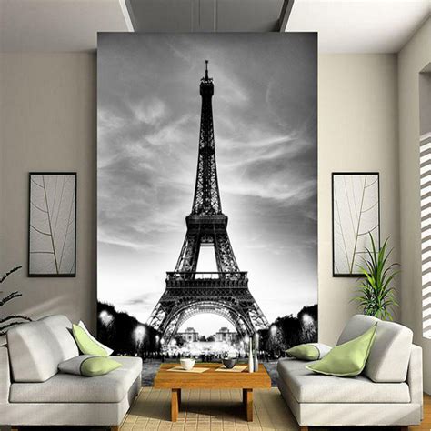 Custom 3d Wall Mural Photo Wallpaper Eiffel Tower Paris City Nostalgia