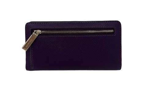 Kate Spade Madison Large Slim Bifold Saffiano Leather Wallet Ripe Plum KC EBay