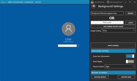 Windows 10 Login Background Changer Download