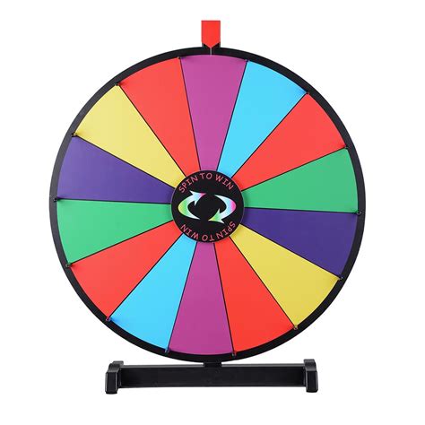 Winspin® 24 Tabletop Spinning Prize Wheel 14 Slots With Color Dry