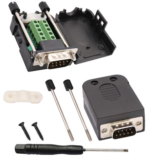 Buy Aaotokk Db9 Screw Terminal Block Adapter D Sub 9 Pin Rs232 Male To