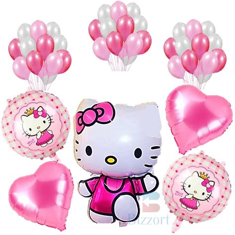 Bizzort® Hello Kitty Party Combo Pack Of 45 Balloons 5 Hello Kitty Foil Balloons Set 40