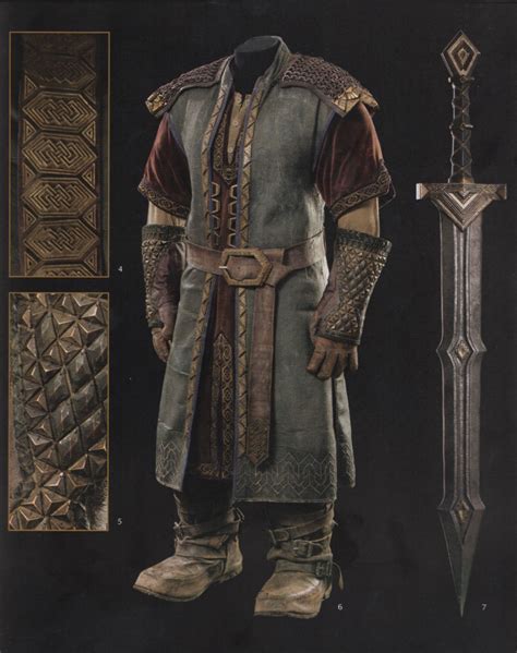Fili S Erebor Armor Details And Sword Dwarf Costume Fantasy Dwarf Dwarven Armor