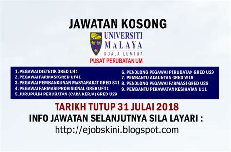 Pelanggan di area kampung bahru majidee. Jawatan Kosong Pusat Perubatan Universiti Malaya (PPUM ...