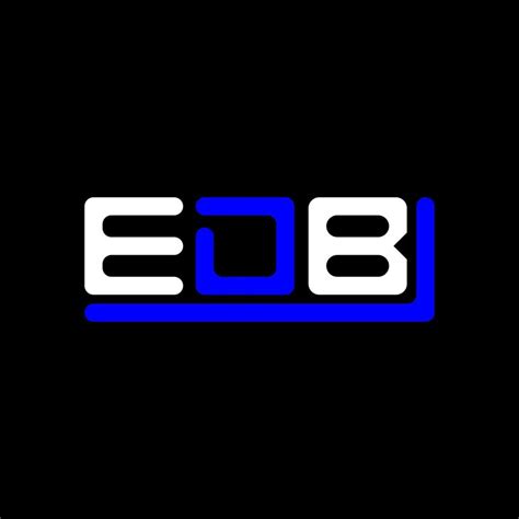 Edb Letter Logo Creative Design With Vector Graphic Edb Simple And