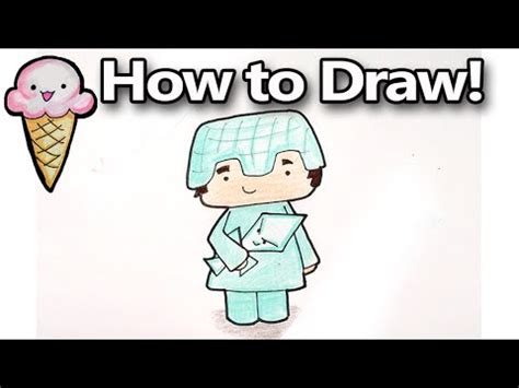 Minecraft steve in diamond armor by zapperier. How to Draw Cartoon Steve from Minecraft in Diamond Armor ...