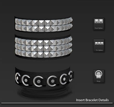 Zbrush: Insert (MultiMesh) Bracelet Download by Cryrid on DeviantArt