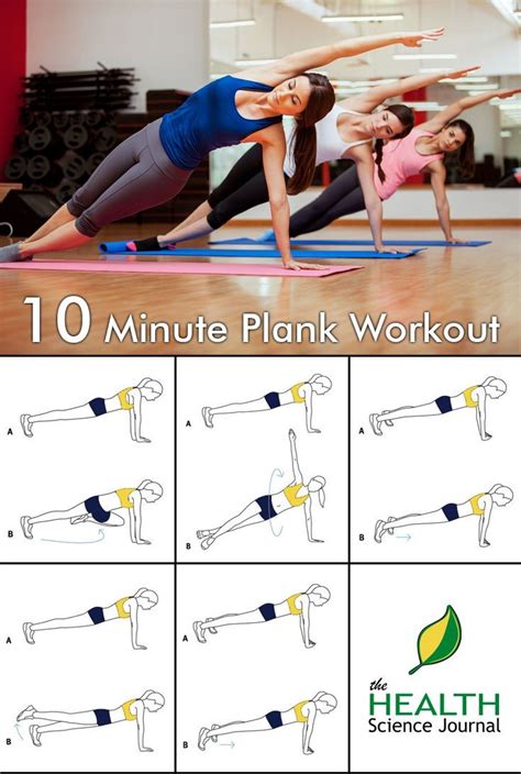 10 Minute Plank Workout For Core Abs Posture And Back Pain Relief The