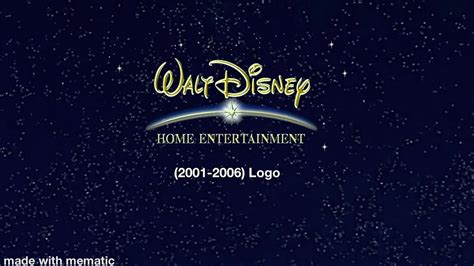 Walt Disney Home Entertainment 2001 2006 Logo Filmed Version Youtube