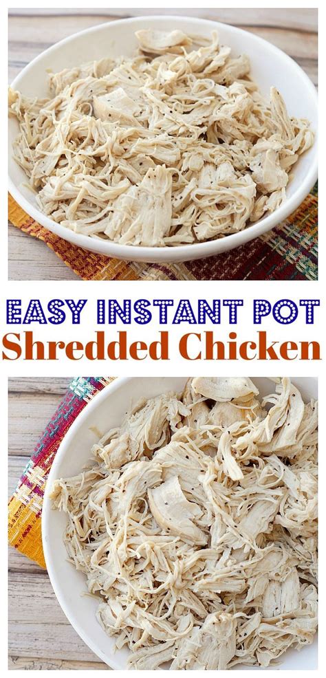 Serve your honey garlic instant pot chicken breast with rice or quinoa and veggies for a complete, quick. Instant Pot Shredded Chicken | Recipe | Food, Food recipes, Easy dinner recipes