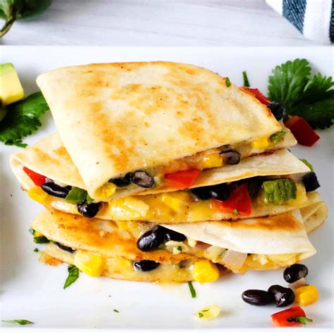 Veggie Quesadillas With Black Beans And Cheese The Anthony Kitchen