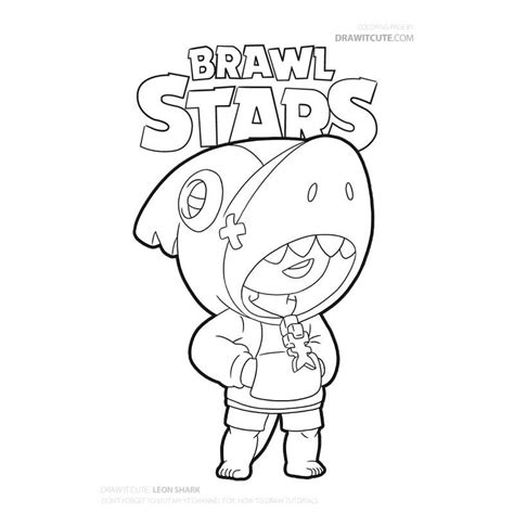 Brawl stars is een gekke multiplayer vechtgame door de makers van clash of clans, clash royale en boom beach. Kleurplaat Brawl Stars Leon Haai