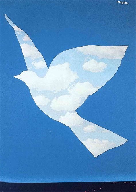 René Magritte Le Oisseau De Ciel 1965 Surrealistische Kunst Rene