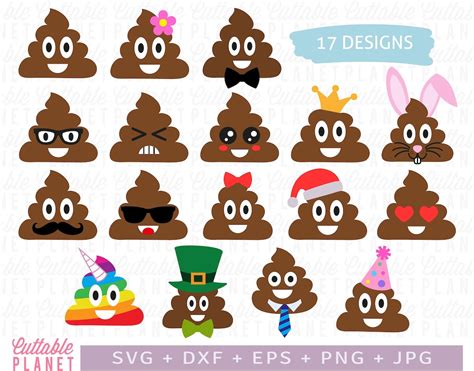 Poop Emoji Svg Poop Emoji Clip Art Svg Poop Emoji Png Poop Emoji