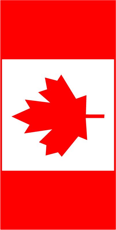 Canada Maple Leaf Flag Window Graphic Free Printable