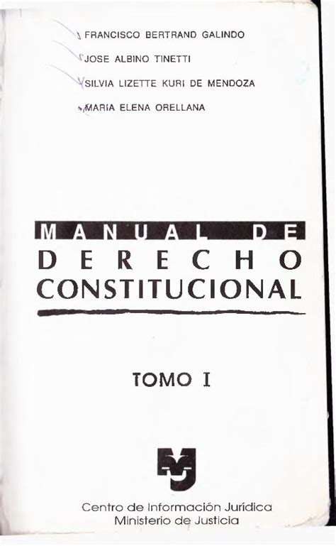 Pdf Manual De Derecho Constitucional Tomo 1 Dokumentips