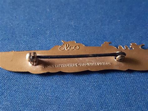 Pt Boat Elco Naval Division Wwii Pt Boat Pin Gold Colored Finish