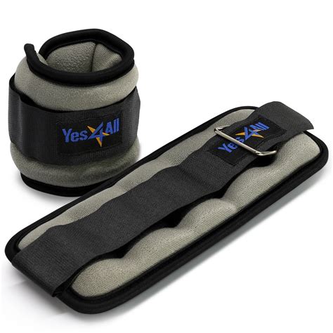 Yes4all Set Of 2 Ankle Weights Wrist Weights With Adjustable Strap