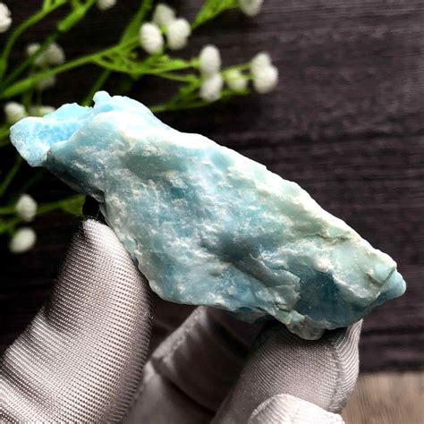 Natural Blue Aragonite Crystal Rough Mineral Specimen 686 Etsy