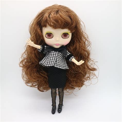 Joint Body Nude Blyth Doll Brown Hair Factory Doll Fashion Doll