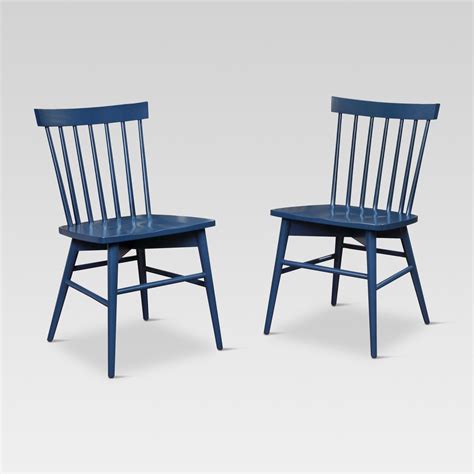 Windsor Dining Chair Navy Set Of 2 Threshold Blue Dining