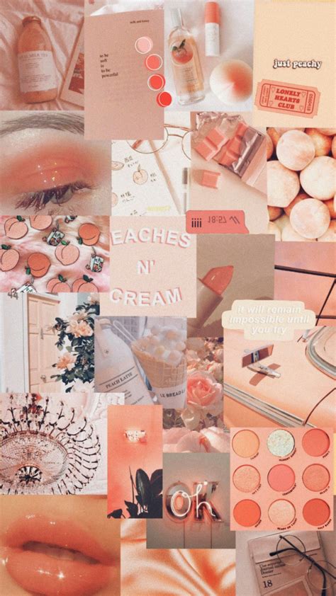 Selected Peach Aesthetic Wallpaper Desktop You Can Get It For Free