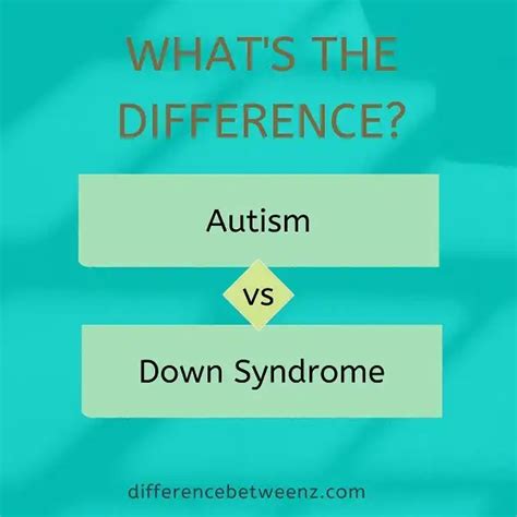 Difference Between Autism And Down Syndrome Difference Betweenz