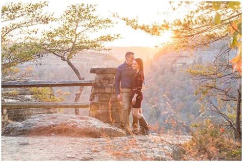 Stunning Fall Red River Gorge Engagement Session