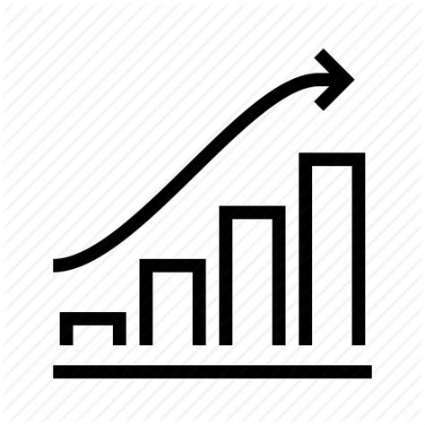 Arrow Bar Chart Icon Png Transparent Background Free Download 3476