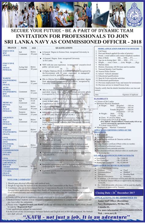 Commissioned Officer Sri Lanka Navy