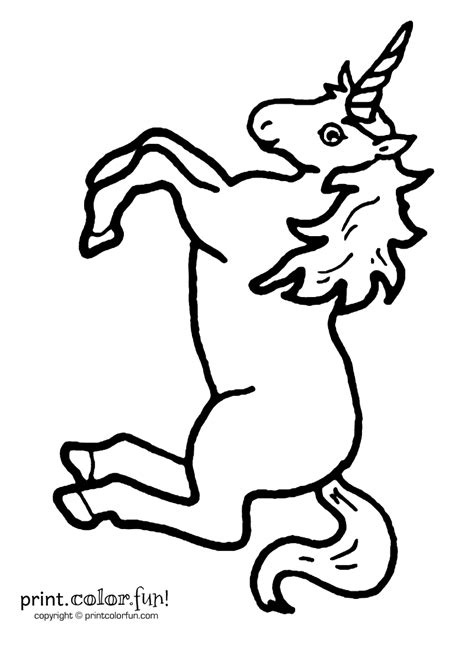 Free printable cute unicorn coloring pages. Leaping unicorn coloring page - Print. Color. Fun!