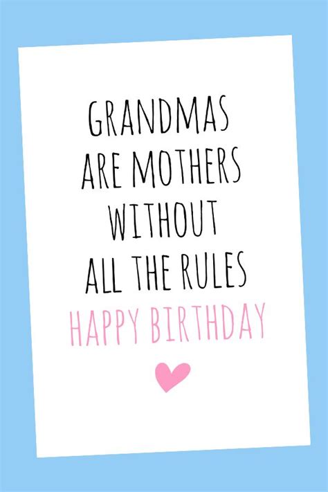 grandma birthday card digital printable card grandma birthday card grandma cards birthday