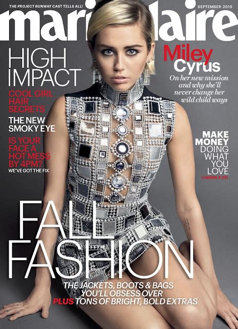 Miley Cyrus En La Portada De La Revista Marie Claire Tvcinews