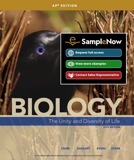 Biology Unity And Diversity Of Life 15e Ap Ed