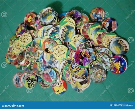 Pogs Toys Kids Collection Cartoon Character Editorial Stock Image