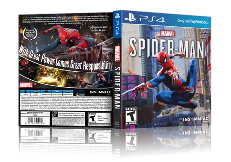 Spider Man Playstation 4 Box Art Cover By Adhiboy