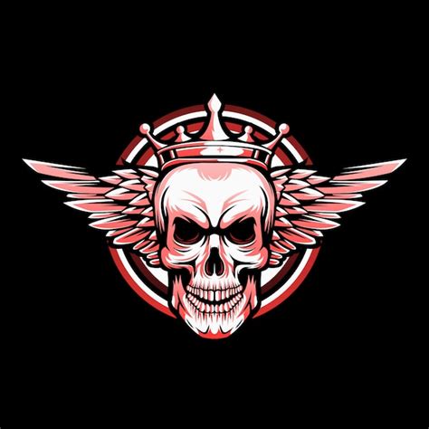 Premium Vector Winged Skull Logo Vector