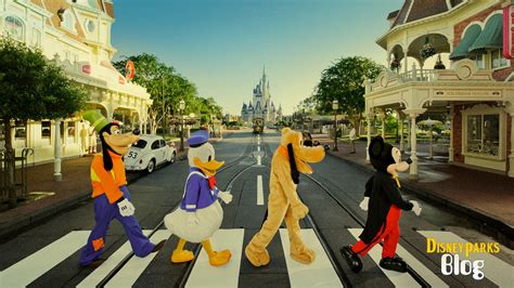 Mickey Pluto Donald And Goofy Pay Tribute To The Beatles On Main