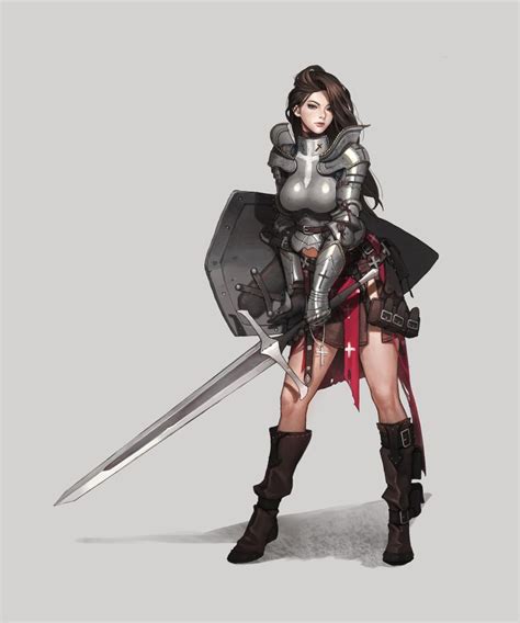 Artstation Game Concept Artpaladin Choe Yera Female Knight