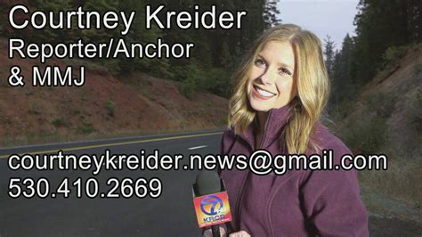 Courtney Kreider Reporter Reel Youtube