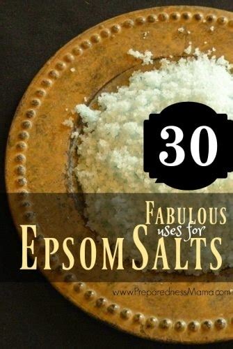 30 Uses For Epsom Salts Preparednessmama