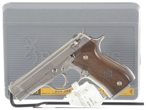Browning Bda 380 Semi Automatic Pistol With Case Rock Island Auction